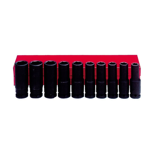 Ampro 1/2" Drive Imperial Deep Impact Socket Set 10 Piece A5612 — image 1