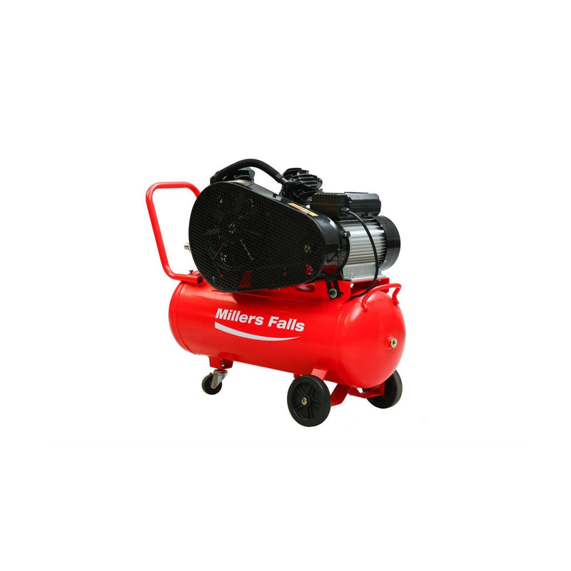 Millers Falls 3HP 50L 2 Cylinder Belt Drive Electric Air Compressor — image 1