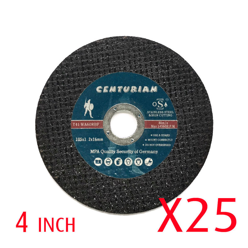 4" Cutting Off Discs x 25 — image 1