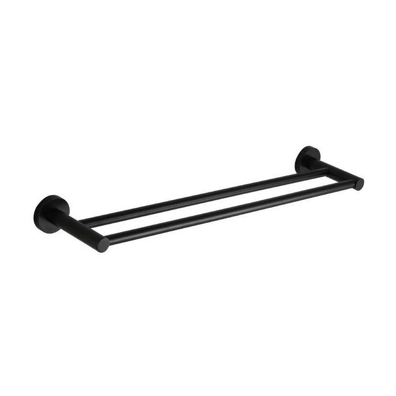 Ideal Double Towel Rail 600mm Black — image 1