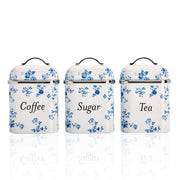 Laura Ashley China Rose Canister Set of 3 White — image 1