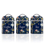 Laura Ashley Elveden Canister Set of 3 Navy Blue — image 1