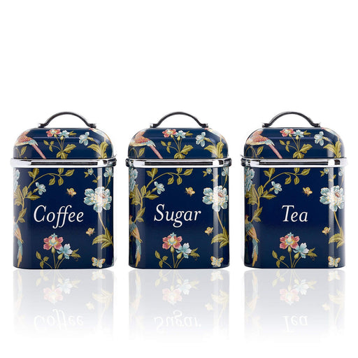 Laura Ashley Elveden Canister Set of 3 Navy Blue — image 1