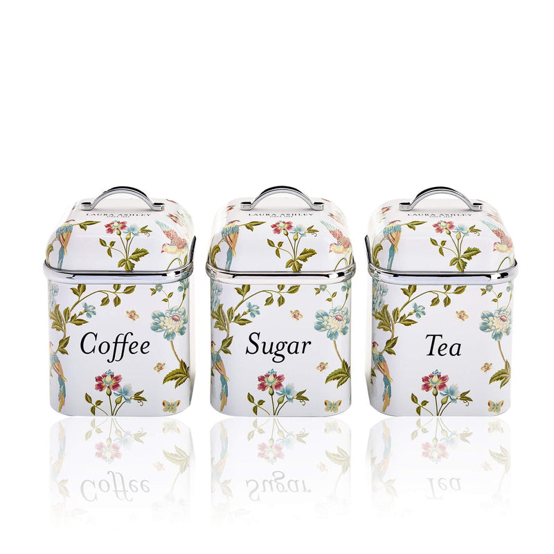Laura Ashley Elveden Canister Set of 3 White — image 1