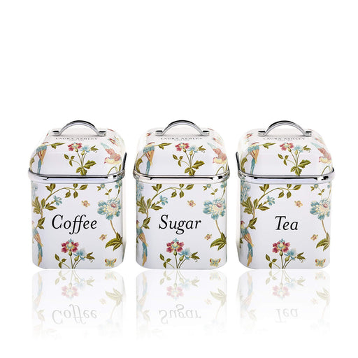Laura Ashley Elveden Canister Set of 3 White — image 1