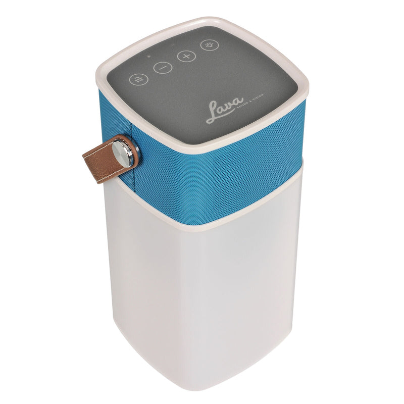 Lava BrightSounds 2 Wireless Bluetooth Speaker W/LED Lamp Powerbank Charger Teal — image 1