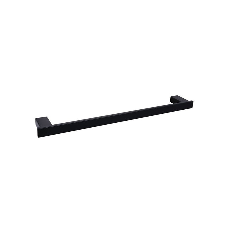 Black 600Mm Single Towel Rail — image 1