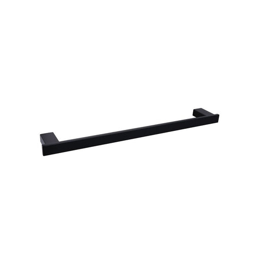 Black 600Mm Single Towel Rail — image 1