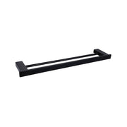 Black 600Mm Double Towel Rail — image 1