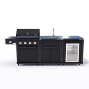 Coleman Revolution 4 Burner Kitchen with Sink and Fridge Module - Matt Black — image 1
