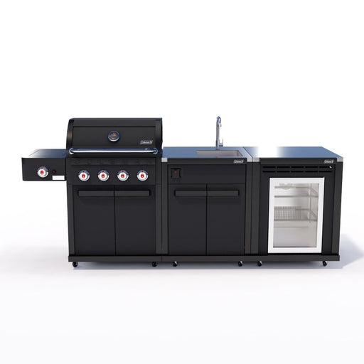 Coleman Revolution 4 Burner Kitchen with Sink and Fridge Module - Matt Black — image 1