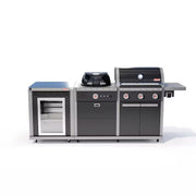 Coleman Revolution Dual Fuel Kitchen with Fridge Modules - Black Gloss — image 1