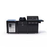 Coleman Revolution Dual Fuel Kitchen with Fridge Modules - Matt Black