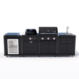 Coleman Revolution Dual Fuel Kitchen with Sink and Fridge Modules - Matt Black