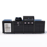 Coleman Revolution Dual Fuel Kitchen with Storage (No Drawer) and Fridge Modules - Matt Black