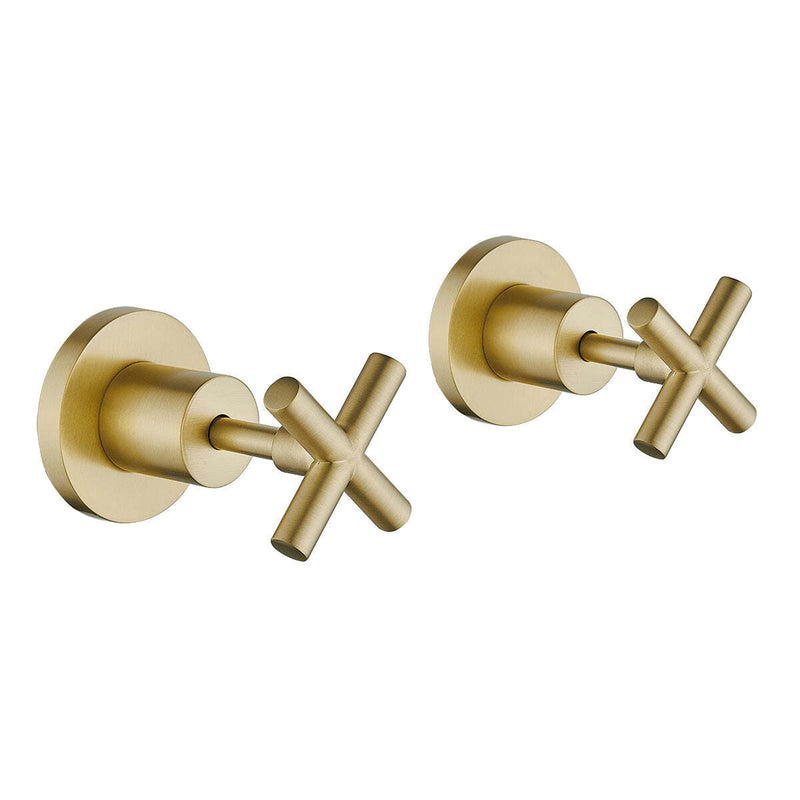 Cross Wall Top Assemblies Brushed Gold — image 1