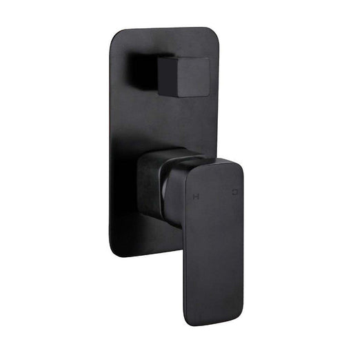 Elegant Wall Mixer With Diverter Black — image 1