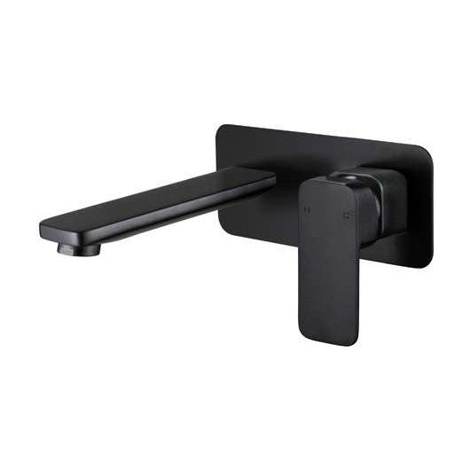 Elegant Wall Mixer With Outlet Black — image 1