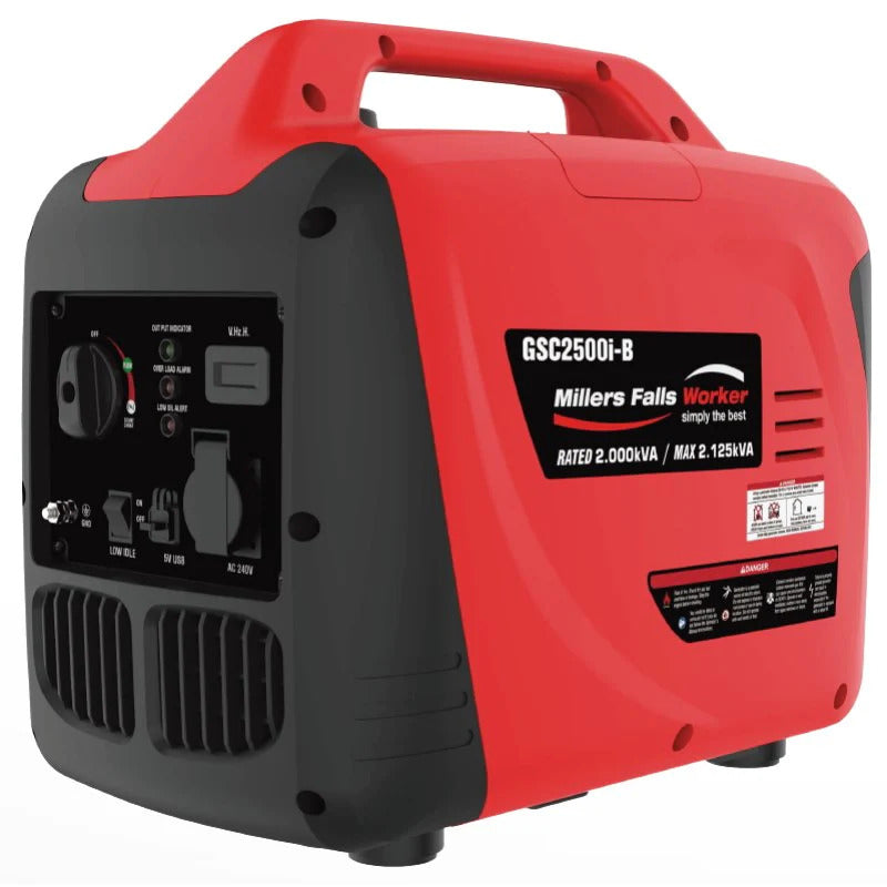 Millers Falls 2.25kVa Inverter Generator Silenced GSC2500i-B — image 1