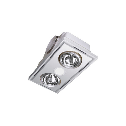 Heller White 3 In 1 Bathroom Exhaust with LED Light HBH2W — image 1