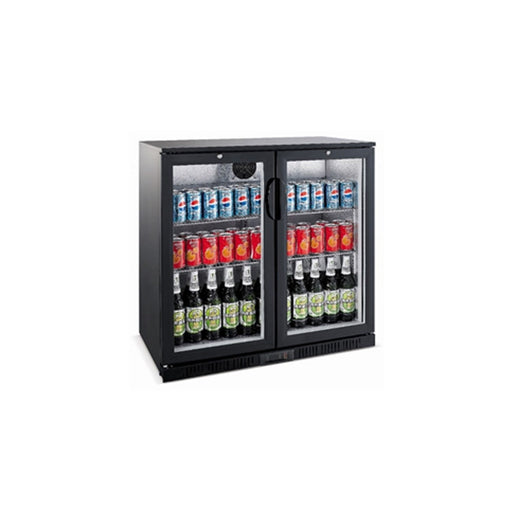 Heller Black 208L Double Door Fridge HUB210 — image 1