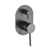 Ideal Wall Mixer With Diverter Brushed Gun Metal — image 1
