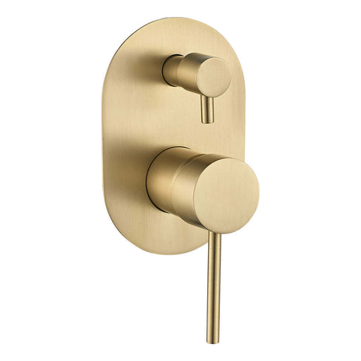 Ideal Wall Mixer With Diverter Brushed Gold — image 1