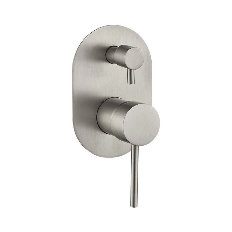 Ideal Wall Mixer With Diverter Brushed Nickel — image 1