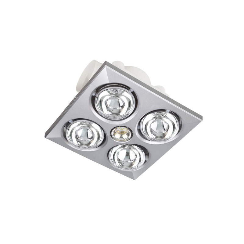 Heller 3 in1 Silver Bathroom Exhaust Fan with LED JACK-S — image 1