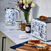 Laura Ashley 1.7L Jug Kettle and 4 Slice Toaster Combo China Rose — image 1