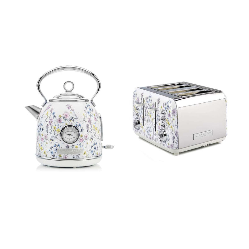 Laura Ashley 1.7L Dome Kettle and 4 Slice Toaster Combo Wild Meadow — image 1
