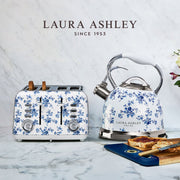 Laura Ashley Stove Top Kettle and 4 Slice Toaster Combo China Rose — image 1
