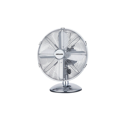 Heller 30cm Metal Desk Fan Chrome Metal MDF30CH — image 1