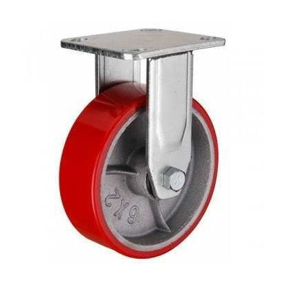 4" Heavy Duty Polyurethane Wheel Caster Fixed — image 1
