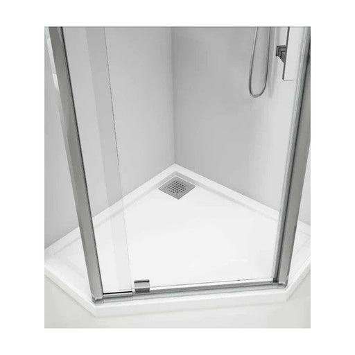 Stonelite ECO Shower Base Neo Corner 1000 x 1000 Rear Outlet — image 1