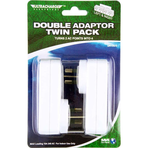 Ultracharge Double Adaptor Twin Pack Left Right UR100/2 — image 1