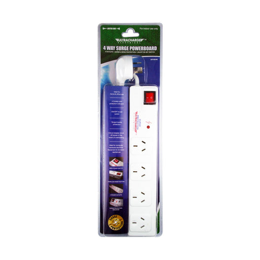 Ultracharge Power Board 4 Way Surge Protection UR100/4S — image 1