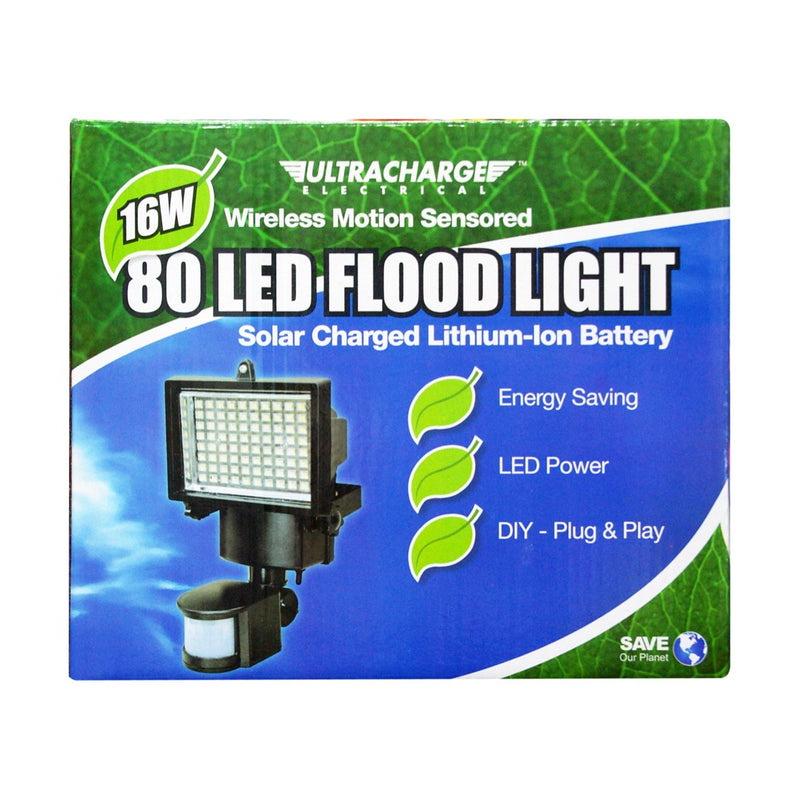 Ultracharge Wireless Motion Sensor 16W 80 Led Outdoor Light UR200MSL80 — image 1