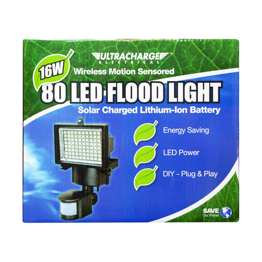 Ultracharge Wireless Motion Sensor 16W 80 Led Outdoor Light UR200MSL80 — image 1