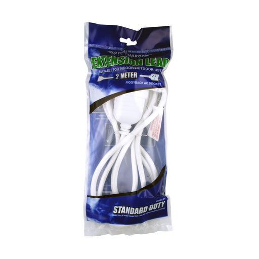 Ultracharge 2M Extension Lead With Piggy Back Plug — image 1