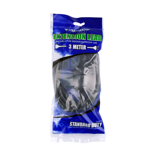 Ultracharge Extension Lead 3M Black UR240/3B — image 1
