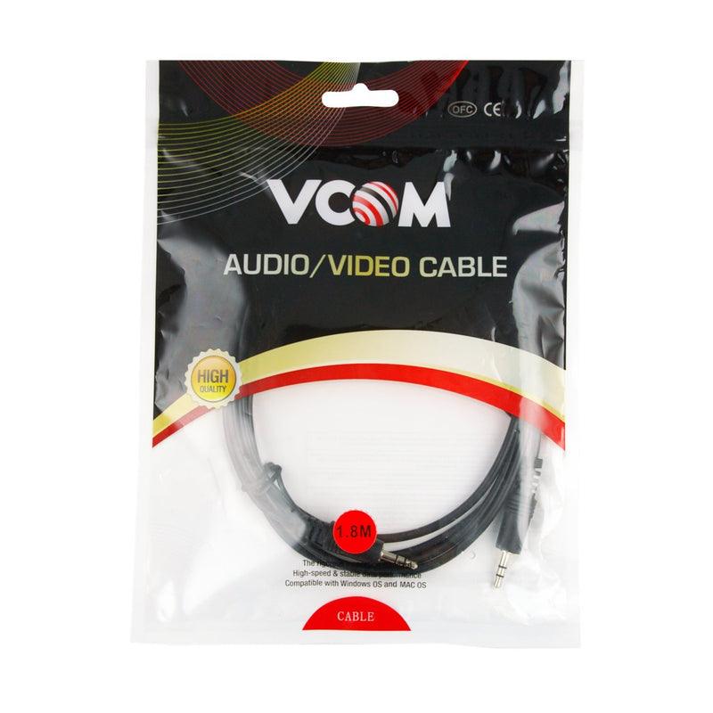 Vcom 3.5St M/3.5St M Lead Nickel Plated Black 1.8M — image 1