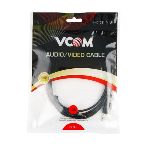 Vcom 3.5St M/3.5St M Lead Nickel Plated Black 1.8M — image 1