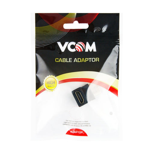 Vcom Hdmi M/Hdmi F Adaptor 90 Deg Gold Plated — image 1