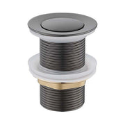 Push Plug Waste 32mm Brushed Gun Metal — image 1