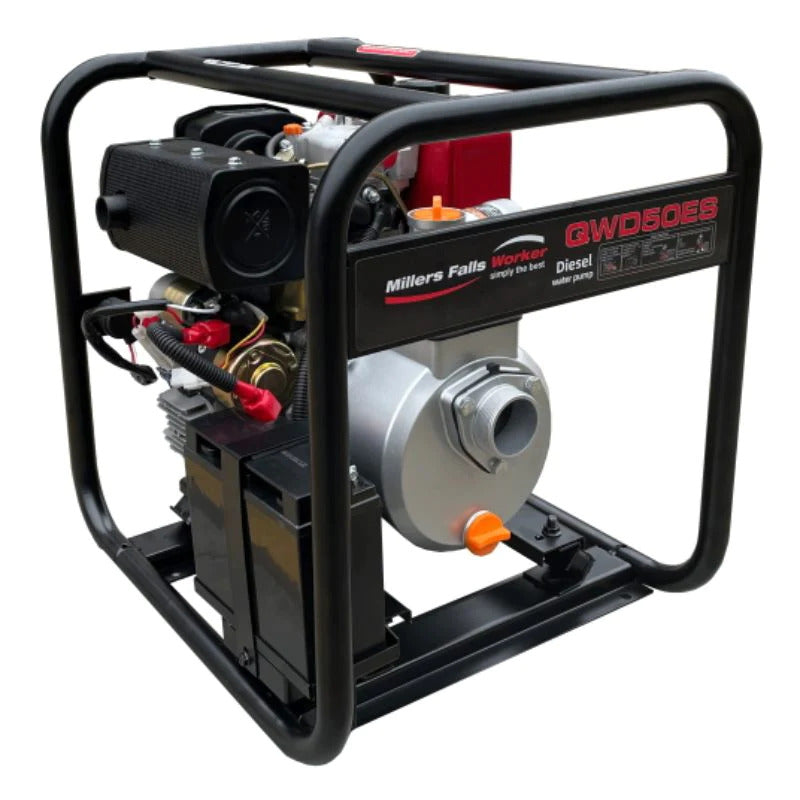 Millers Falls 4.5HP 2" Diesel Transfer Pump QWD50ES — image 1