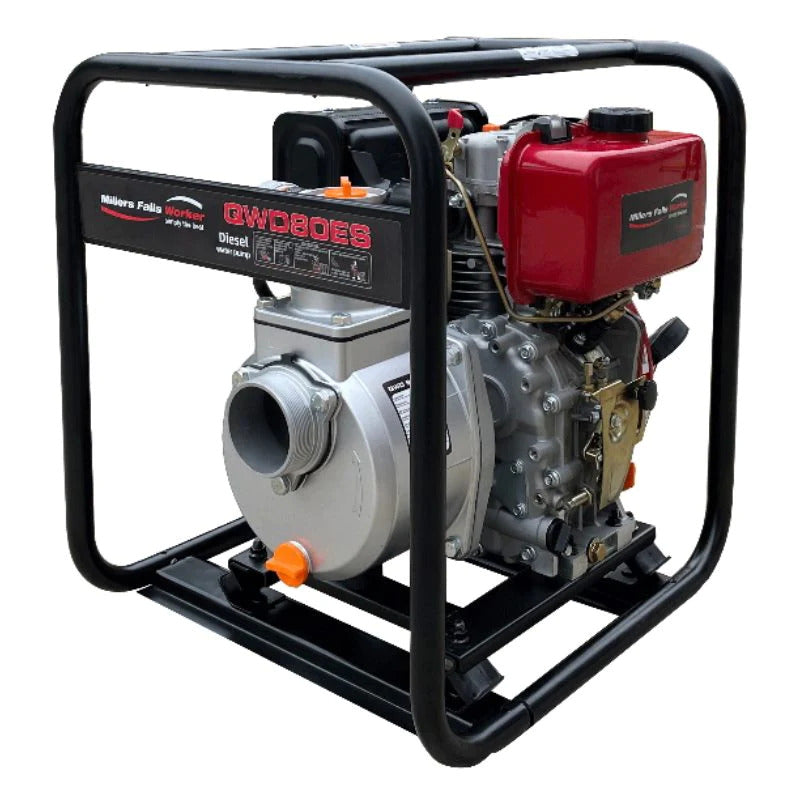 Millers Falls 6HP 3" Diesel Transfer Pump QWD80ES — image 1