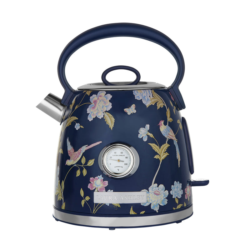 Laura Ashley Elveden 1.7L Kettle Blue & Silver SBEK858BS — image 1