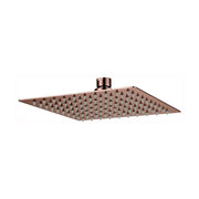 Stainless Steel Shower Head Square 200mm x 200mm x 2mm Rose Gold — image 1