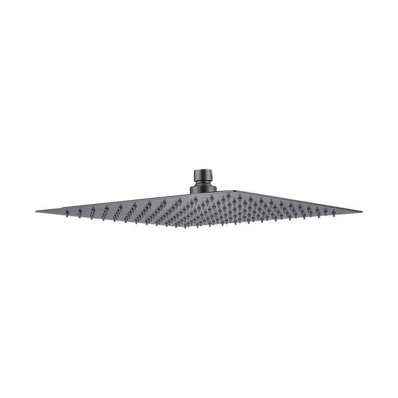 Stainless Steel Shower Head Square 300mm x 300mm x 2mm Brushed Gun Metal — image 1